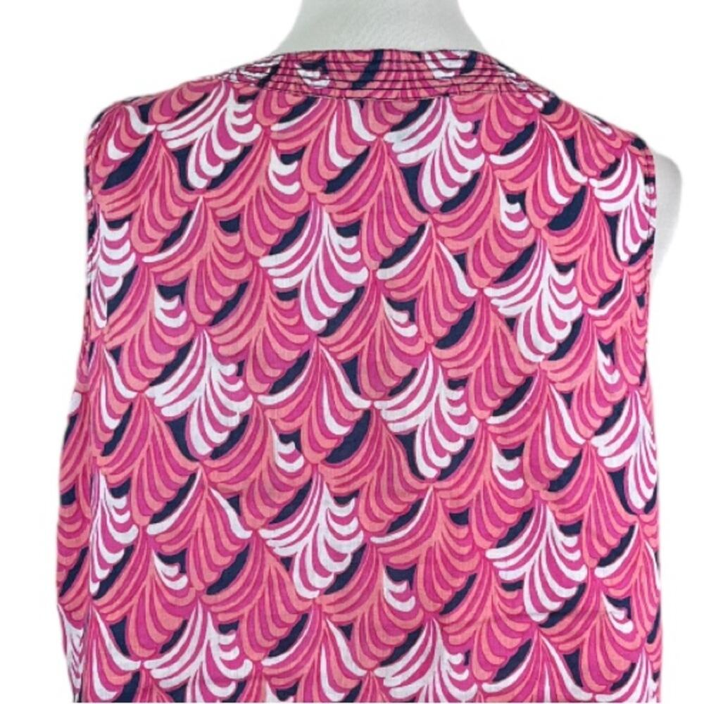 Talbots Blouse Split Neck Popover Sleeveless Top … - image 8